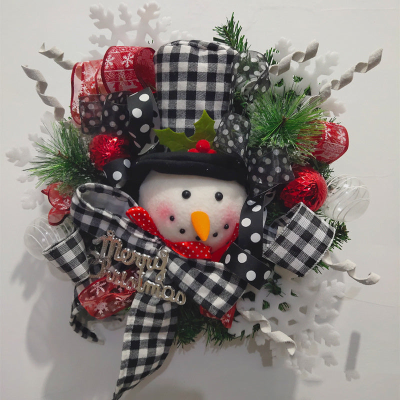 Festive Christmas Teng Strip Venue Arrangement Prop Wreath