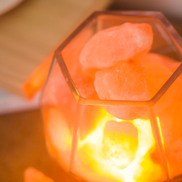 Himalayan crystal salt lamp