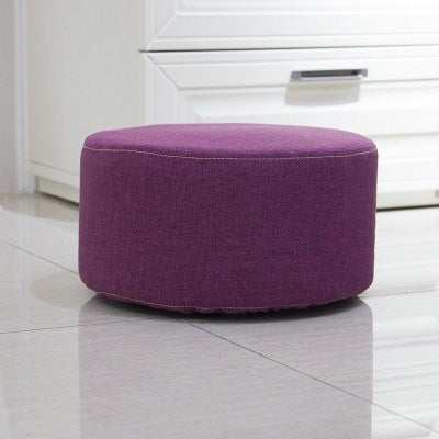 Floor household low stool small bedroom fabric pouf