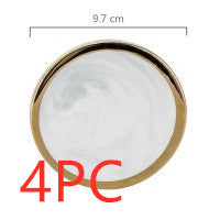 Marble gold plated ceramic coaster