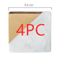 Marble gold plated ceramic coaster