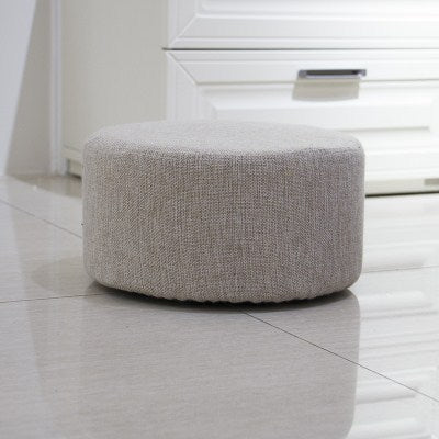 Floor household low stool small bedroom fabric pouf