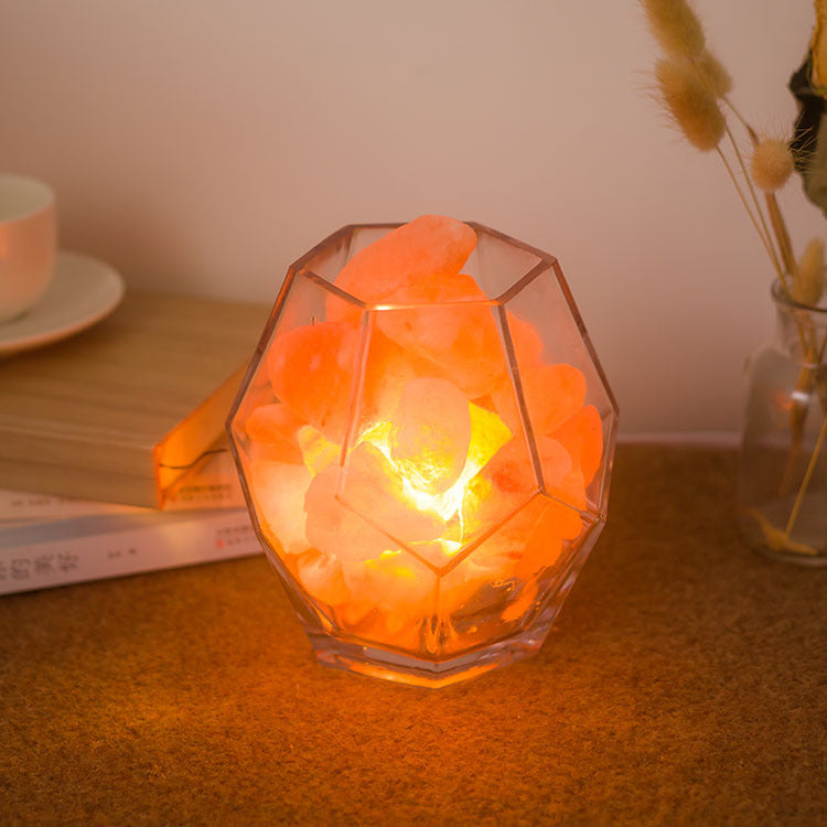 Himalayan crystal salt lamp