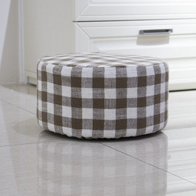 Floor household low stool small bedroom fabric pouf