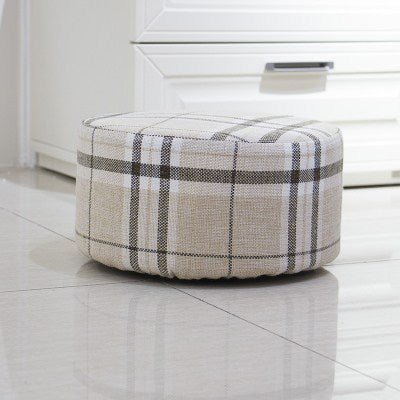 Floor household low stool small bedroom fabric pouf