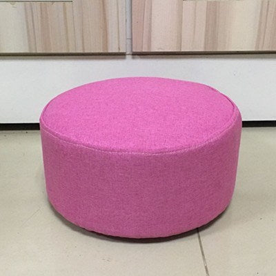 Floor household low stool small bedroom fabric pouf