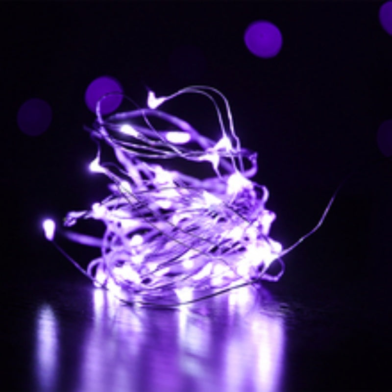 Led Copper Wire Small Color Light Atmosphere Light Strip String Light Beads Decorated Tree