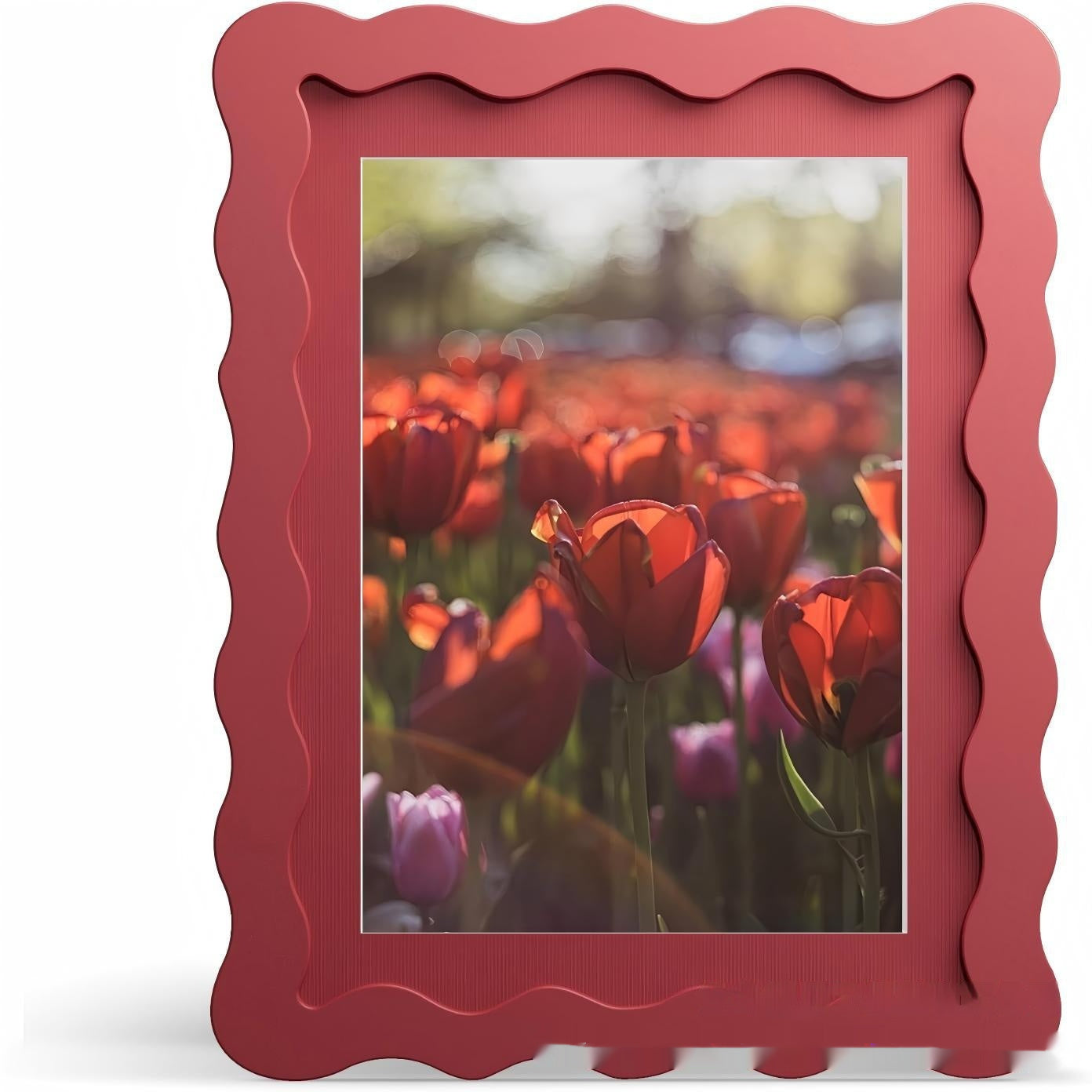 Wavy Frame Wooden Home Decoration Picture Frame