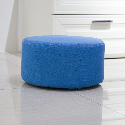 Floor household low stool small bedroom fabric pouf