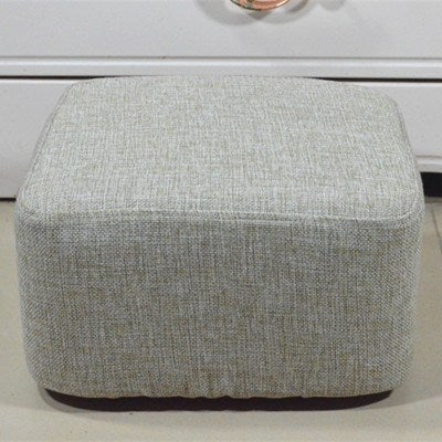 Floor household low stool small bedroom fabric pouf