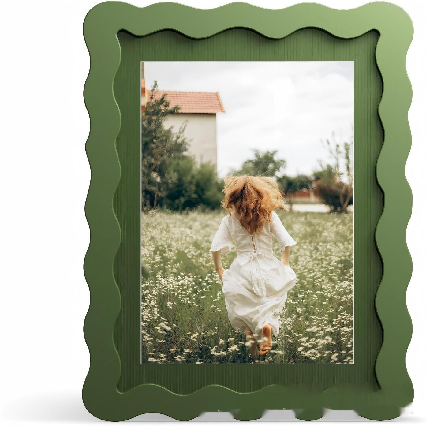 Wavy Frame Wooden Home Decoration Picture Frame