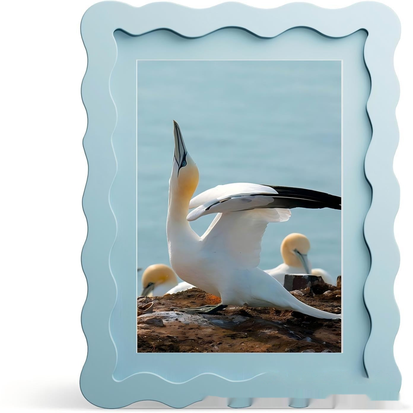 Wavy Frame Wooden Home Decoration Picture Frame