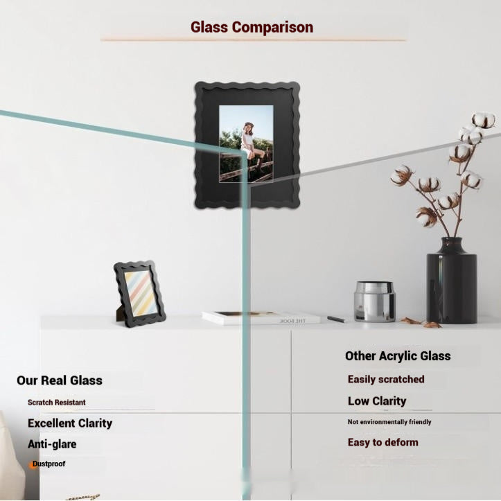 Wavy Frame Wooden Home Decoration Picture Frame