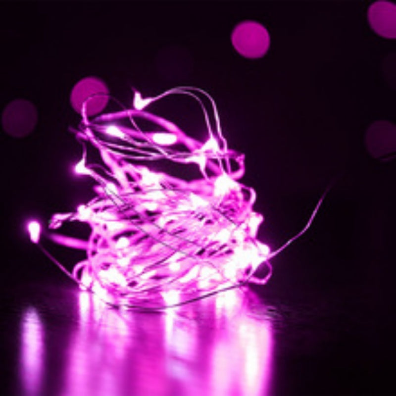 Led Copper Wire Small Color Light Atmosphere Light Strip String Light Beads Decorated Tree