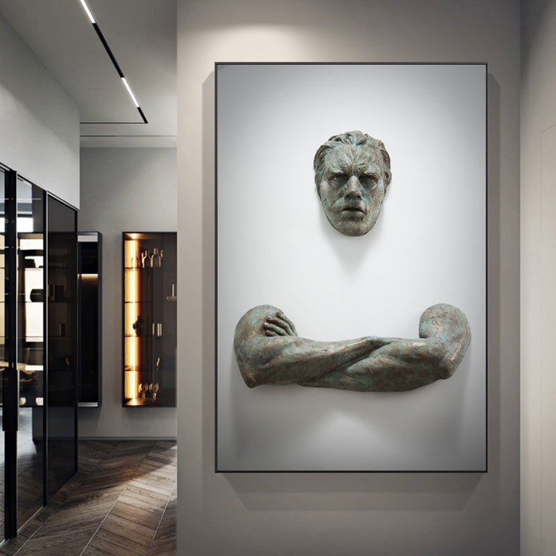 Modern Sculpture Abstract Wall Canvas Painting Art Deco Picture